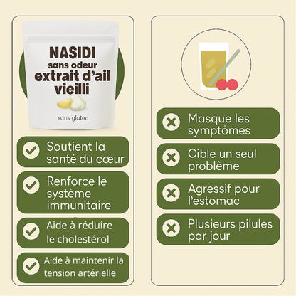 Extrait d’ail vieilli, 7500 mg, inodore