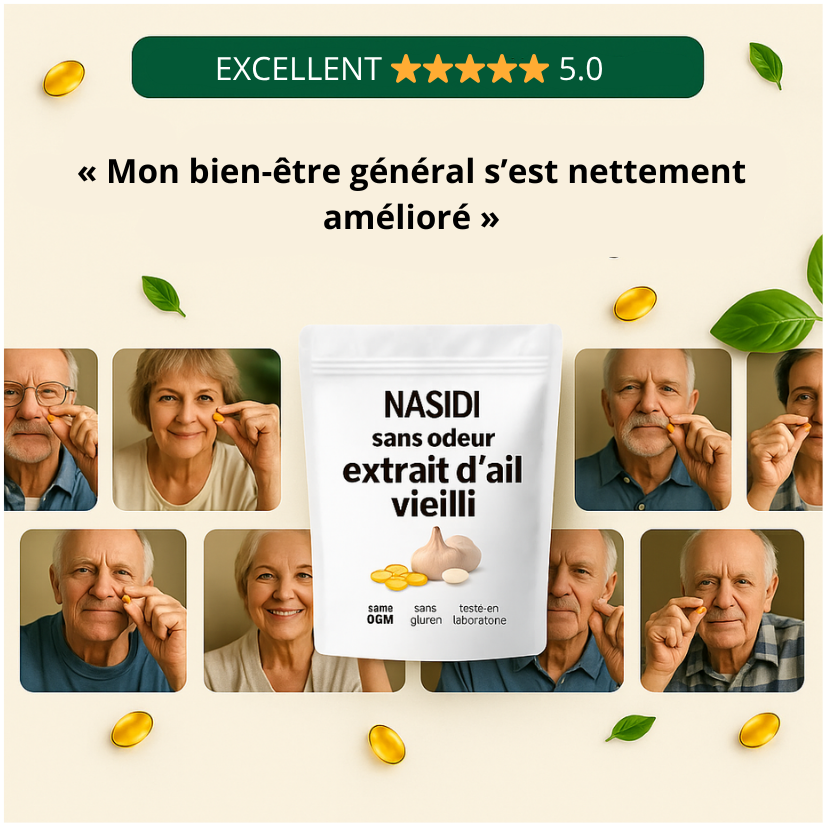 Extrait d’ail vieilli, 7500 mg, inodore