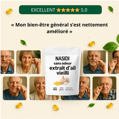 Extrait d’ail vieilli, 7500 mg, inodore